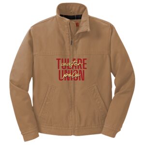 Washed Duck Cloth Flannel Lined Work Jacket Thumbnail