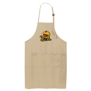 Easy Care Extra Long Bib Apron with Stain Release Thumbnail