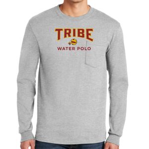 Ultra Cotton ® 100% Cotton Long Sleeve T Shirt with Pocket Thumbnail