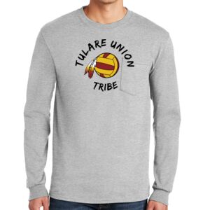 Ultra Cotton ® 100% Cotton Long Sleeve T Shirt with Pocket Thumbnail