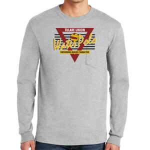 Ultra Cotton ® 100% Cotton Long Sleeve T Shirt with Pocket Thumbnail