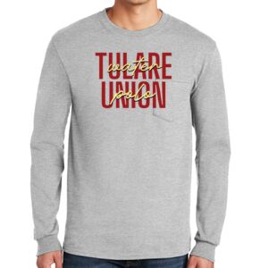 Ultra Cotton ® 100% Cotton Long Sleeve T Shirt with Pocket Thumbnail