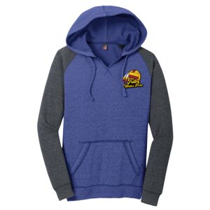 Women's Lightweight Fleece Raglan Hoodie Thumbnail