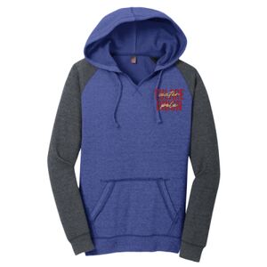 Women's Lightweight Fleece Raglan Hoodie Thumbnail