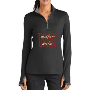 Ladies Dri FIT Stretch 1/2 Zip Cover Up Thumbnail
